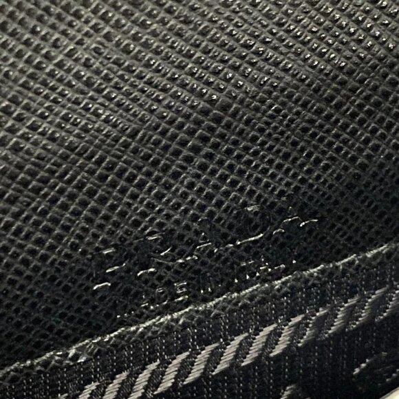 Auth PRADA - 2ZH068 Black White Saffiano Leather Shoulder Bag - Picture 14 of 16